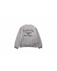 Dior Striped Bomber Jacket - Grey