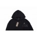 DIOR FLOWER LOGO HOODIE BLACK