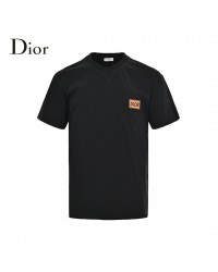 Dior Black T-Shirt with Logo Patch