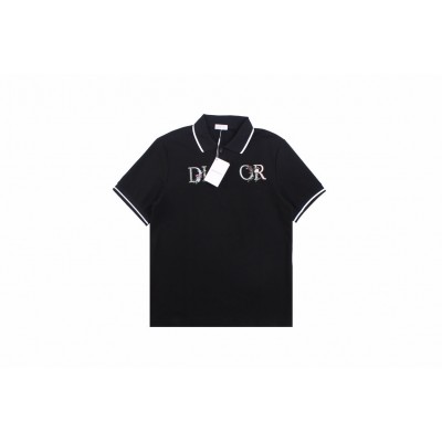 Dior Polo Shirt with Floral Logo Design