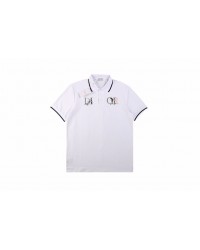Dior Polo Shirt with Floral Logo Design
