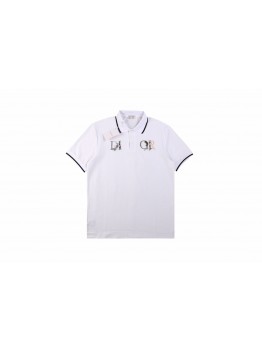 Dior Polo Shirt with Floral Logo Design