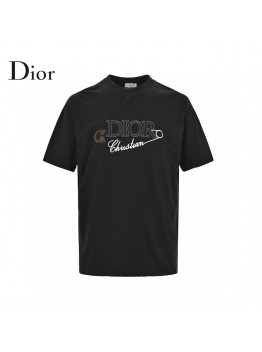 Dior Christian Graphic Black T-Shirt