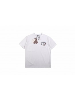 Dior T-Shirt with Floral CD Logo