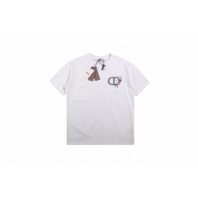 Dior T-Shirt with Floral CD Logo