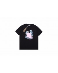 Dior T-Shirt with Floral Graphic Design