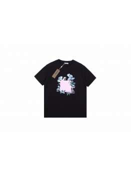 Dior T-Shirt with Floral Graphic Design
