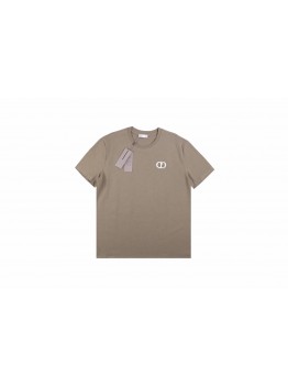 Dior Double D Logo T-Shirt (Khaki)