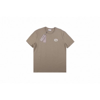 Dior Double D Logo T-Shirt (Khaki)