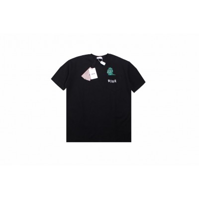 Dior Embroidered Lizard T-Shirt - Black