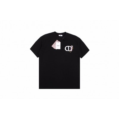 Dior T-Shirt with Floral CD Logo