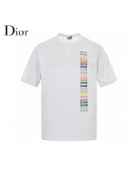 Dior T-Shirt - Multicolor Vertical Logo