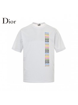 Dior T-Shirt - Multicolor Vertical Logo