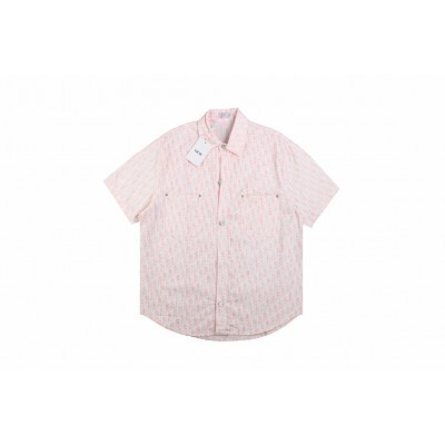 Dior Monogram Shirt (Pink/White)