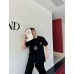 Dior Black T-Shirt with Logo Patch