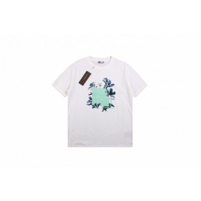 Dior T-Shirt with Floral Graphic Design