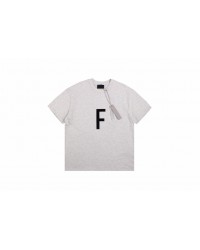 Fear of God Letter F T-Shirt (Light Grey)