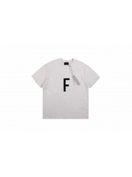 Fear of God Letter F T-Shirt (Light Grey)