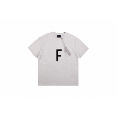 Fear of God Letter F T-Shirt (Light Grey)