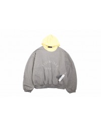 Fear of God Essentials Hoodie - Grey with Yellow Hood