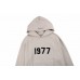 FEAR OF GOD ESSENTIALS "1977" HOODIE STONE GREY