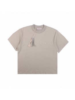 FEAR OF GOD ESSENTIALS T-SHIRT STONE GREY