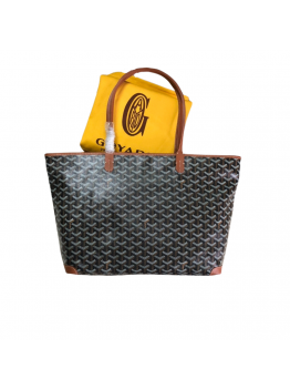 GOYARD ARTOIS PM TOTE BAG BLACK & TAN
