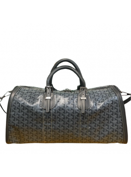 GOYARD BOSTON 50 TRAVEL BAG GREY