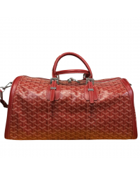 GOYARD BOSTON 50 TRAVEL BAG RED