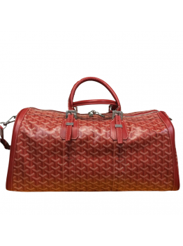 GOYARD BOSTON 50 TRAVEL BAG RED