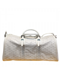 GOYARD BOSTON 50 TRAVEL BAG WHITE