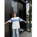 Gucci GG Blue Stripe White T-Shirt
