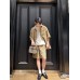 Gucci GG Monogram Beige Short Sleeve Shirt