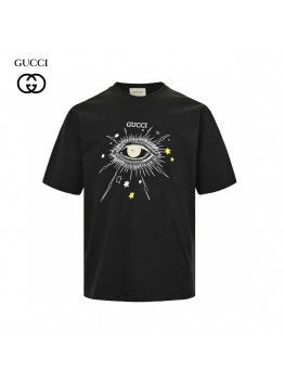 Gucci Mystical Eye Graphic Black T-Shirt