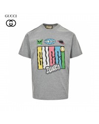 Gucci Cartoon Graphic T-Shirt (Grey)