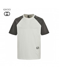 Gucci Two-Tone T-Shirt with GG Logo