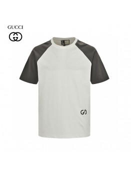 Gucci Two-Tone T-Shirt with GG Logo