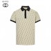 Gucci Beige GG Pattern Polo Shirt