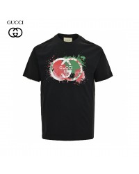 Gucci Splatter Logo T-Shirt (Black)
