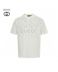 Gucci Embellished White T-Shirt