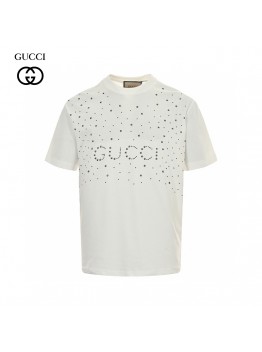 Gucci Embellished White T-Shirt