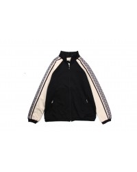 Gucci GG Supreme Stripe Track Jacket - Black