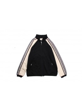 Gucci GG Supreme Stripe Track Jacket - Black