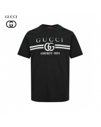 Gucci Black T-Shirt with Firenze 1921 Logo