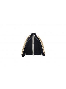 Gucci GG Logo Stripe Track Jacket - Black