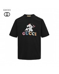 Gucci Cartoon Cow Logo T-Shirt (Black)