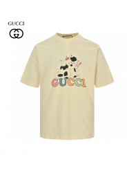 Gucci Cartoon Cow Logo T-Shirt (Cream)