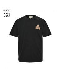 Gucci Triangle Logo Black T-Shirt