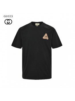 Gucci Triangle Logo Black T-Shirt