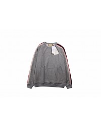 Gucci Grey Sweatshirt with Stripe Detail